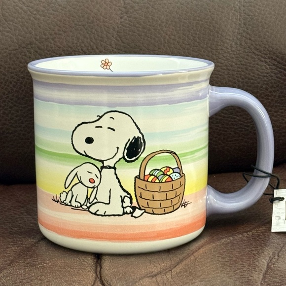 Snoopy with Easter Bunny - Peanuts Ceramic Mug - Picture 3 of 10